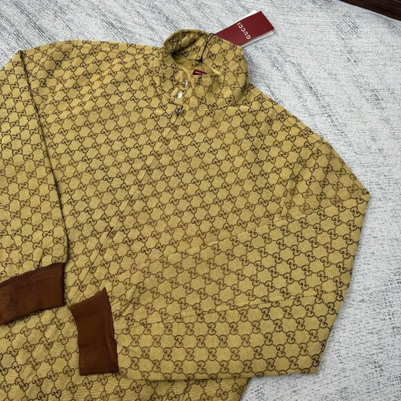 Brown Gucci GG Monogram Track Jacket - Picture 4 of 9